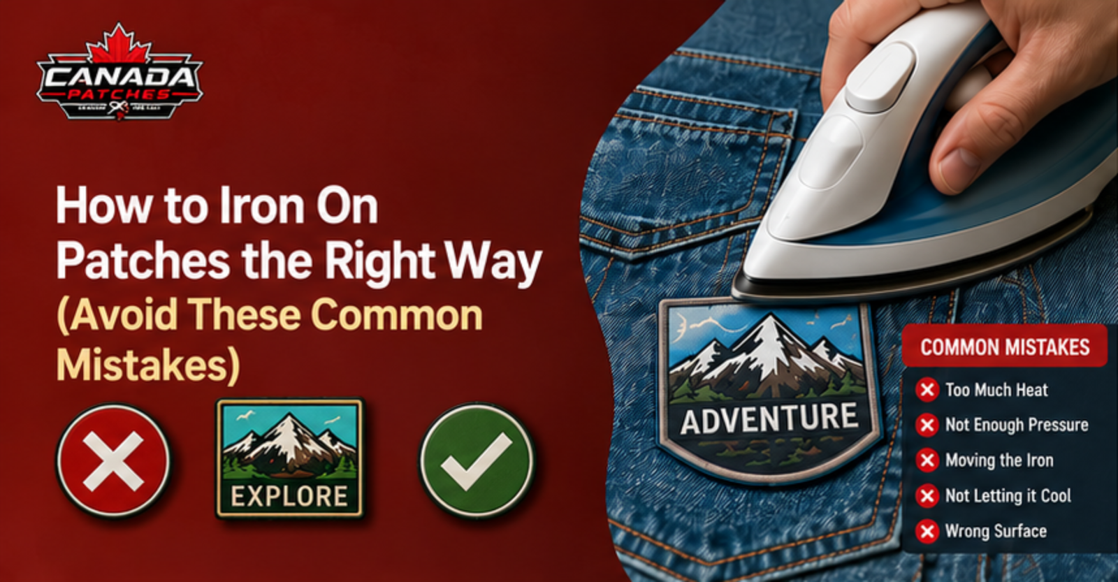 How to Iron On Patches
