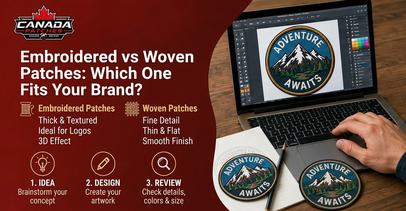 Embroidered vs Woven Patches