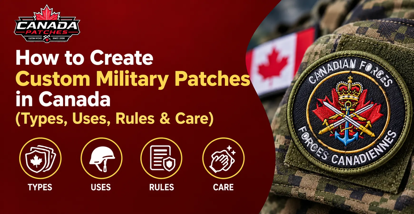 How to Create Custom Military Patches in Canada? (Types, Uses, Rules & Care)