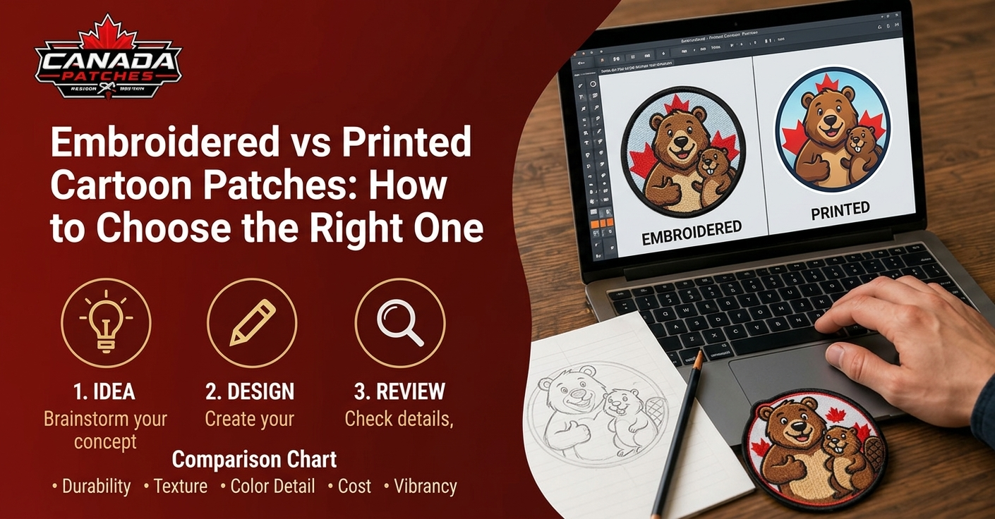 Embroidered vs Printed Cartoon Patches: How to Choose the Right One (With Comparison Chart)