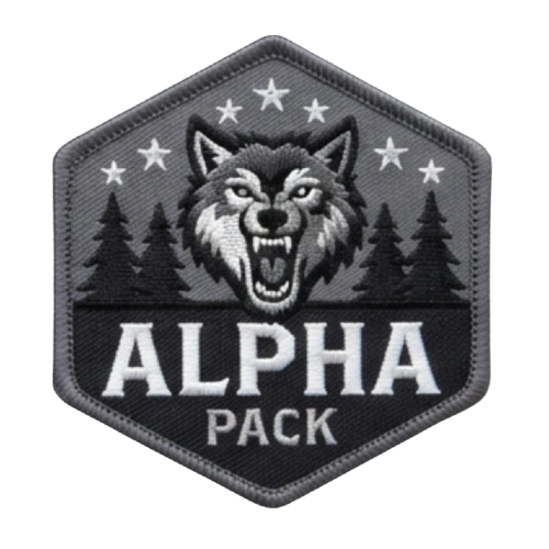 Premium custom hat patch with curved panel fitting