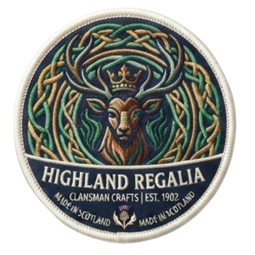 Premium embroidered custom logo patch with detailed design